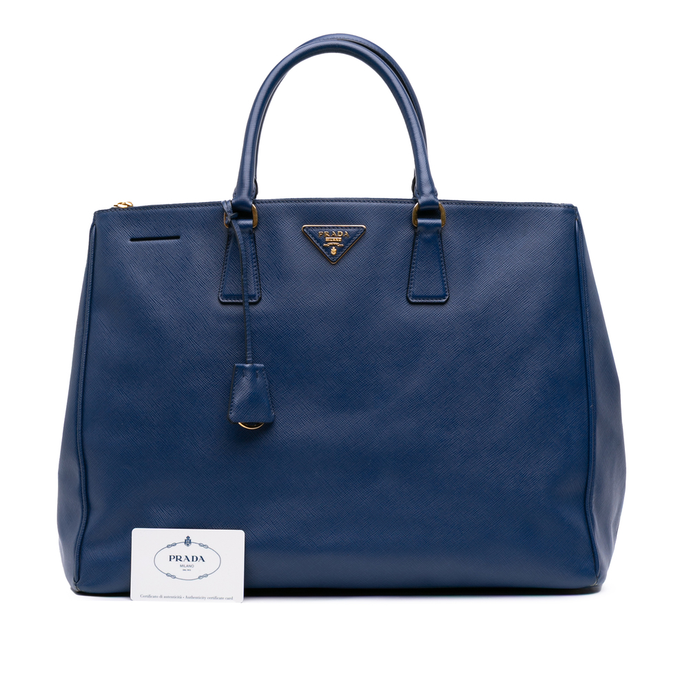 Pre-Loved Prada Large Saffiano Lux Galleria Double Zip Satchel - Picture 12 of 12